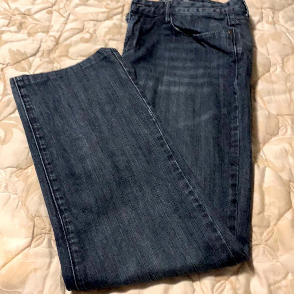 Straight cut blue jeans